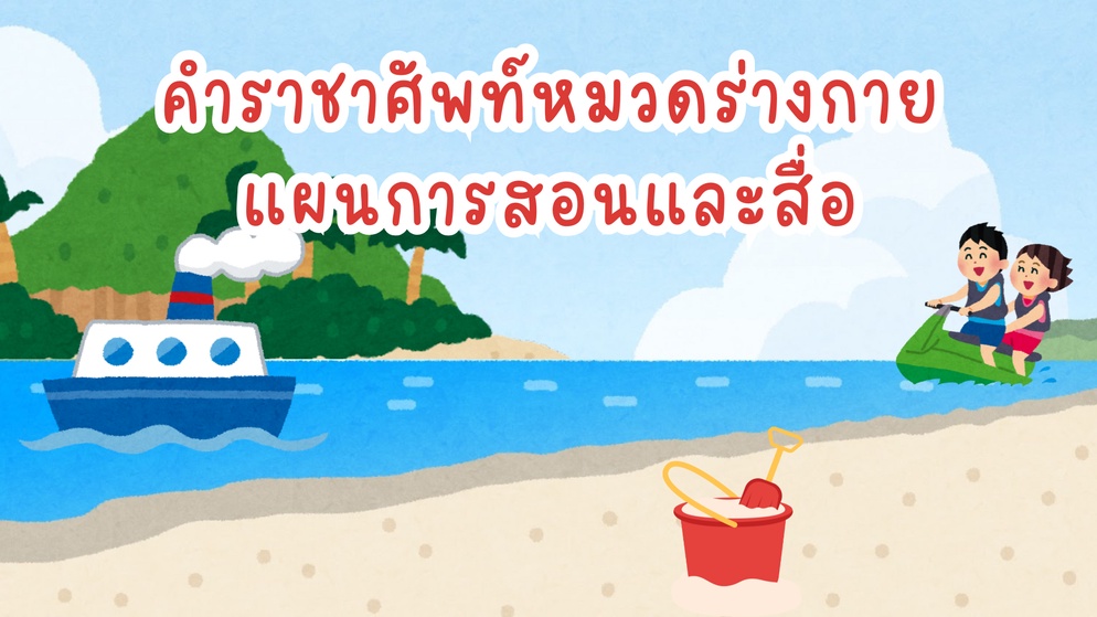 ภาพประกอบไอเดีย แผนการสอน เรื่อง คำราชาศัพท์หมวดร่างกาย สื่อครบ