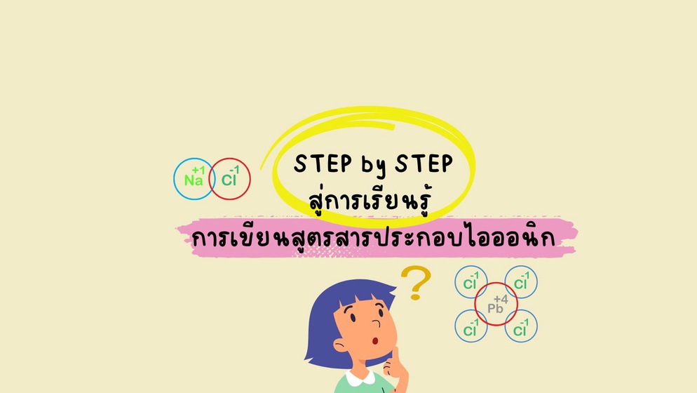 ภาพประกอบไอเดีย Step by Step สู่การเรียนรู้การเขียนสูตรสารประกอบไอออนิก