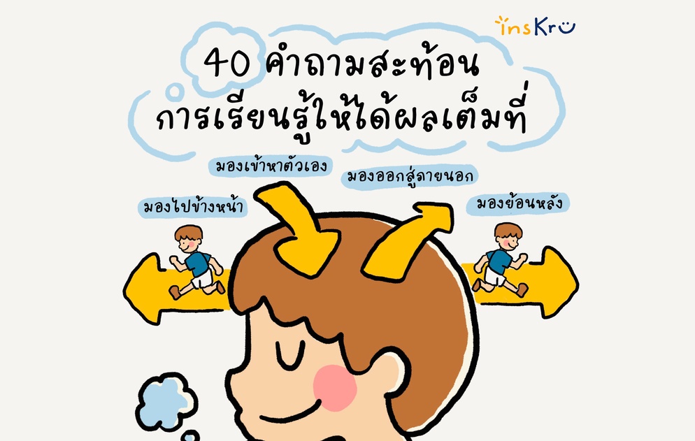 ภาพประกอบไอเดีย 40 คำถามสะท้อนการเรียนรู้หลังจบคาบให้ได้ผลเต็มที่