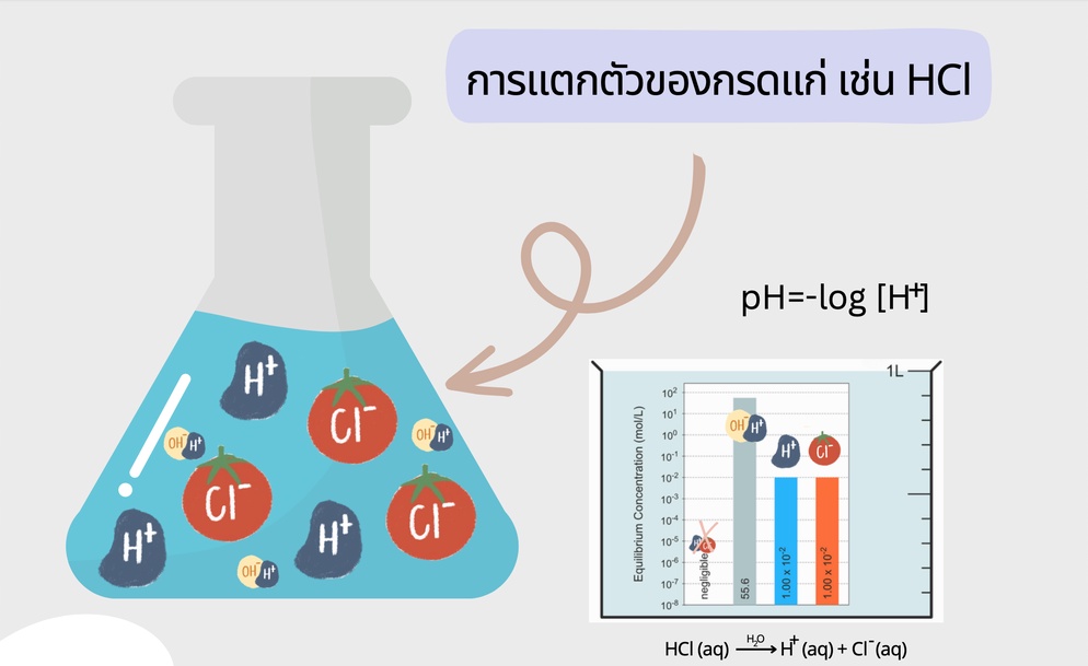 ภาพประกอบไอเดีย สอนกรด-เบส โดยใช้ Visual representation แบบคิ้วท์ๆ 