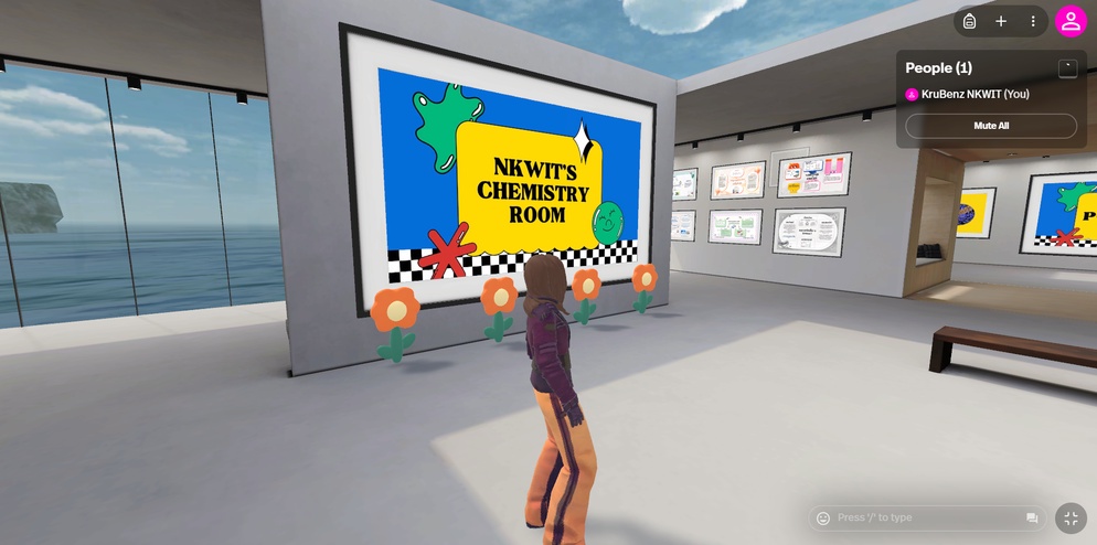 ภาพประกอบไอเดีย ห้องเรียน Metaverse เรื่อง เคมีอินทรีย์และพอลิเมอร์