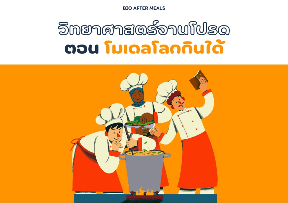 ภาพประกอบไอเดีย วิทยาศาสตร์จานโปรด ตอน โมเดลโลกกินได้