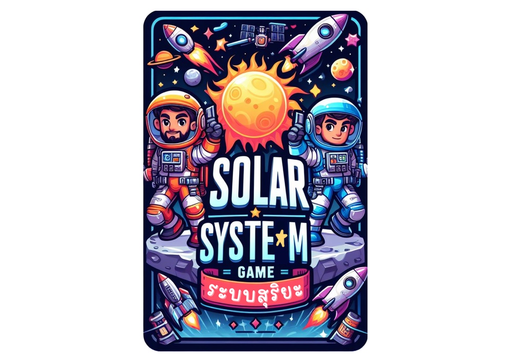 ภาพประกอบไอเดีย การ์ดเกมระบบสุริยะ SOLAR SYSTEM GAME