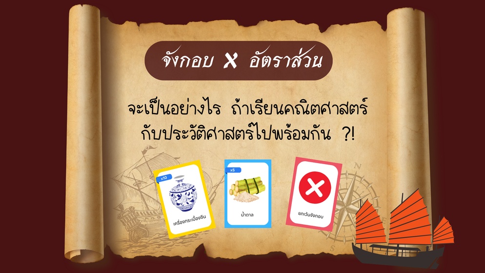 ภาพประกอบไอเดีย แบ่งปันการ์ดเกม "อัตราส่วนที่เท่ากัน X จังกอบ"