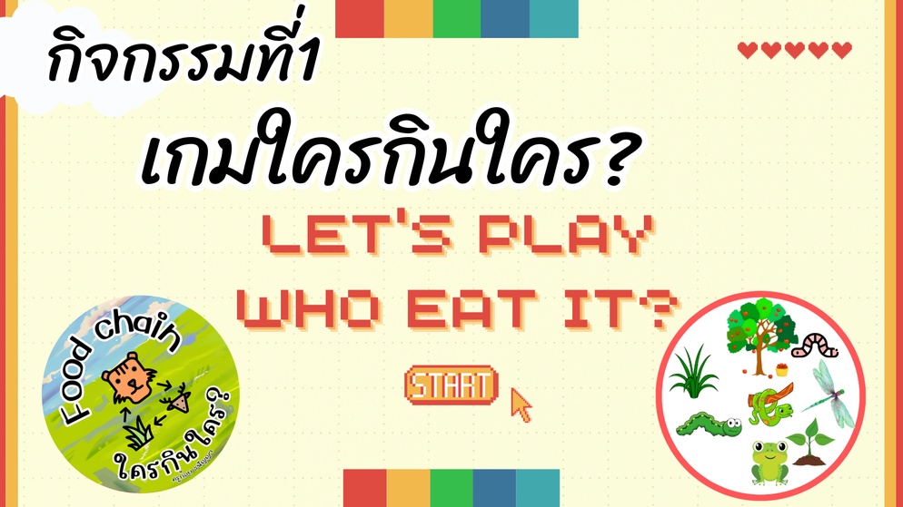 ภาพประกอบไอเดีย เกมสายใยอาหาร - วิทยาศาสตร์ ใครกินใครกันแน่