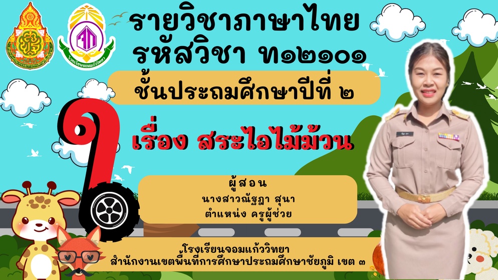 ภาพประกอบไอเดีย การจัดการเรียนการสอน เรื่องสระไอไม้ม้วน