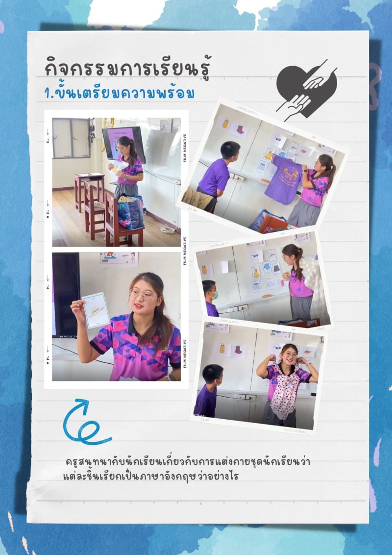 ภาพประกอบไอเดีย การสอน Active learning เรื่อง Weather & Clothing  