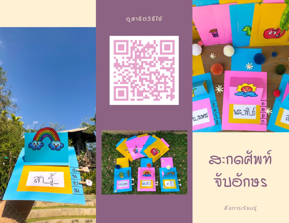 ภาพประกอบไอเดีย สื่อการสอนสะกดคำ