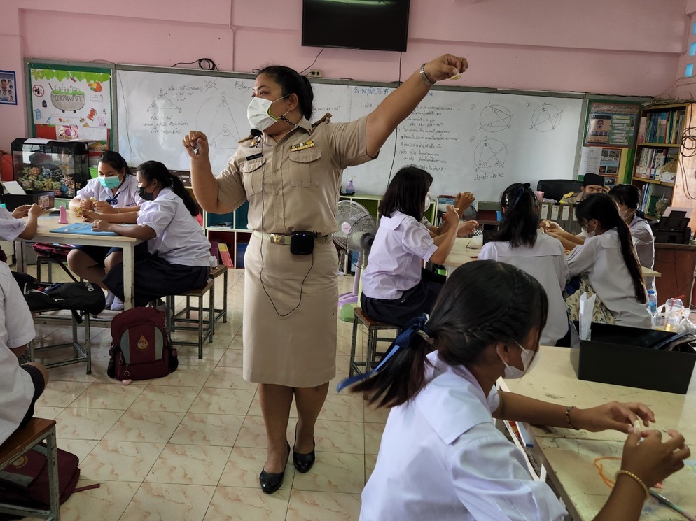 ภาพประกอบไอเดีย นวัตกรรมโมเดลแป้งปั้นช่วยสอน
