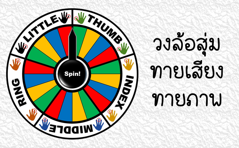 ภาพประกอบไอเดีย วงล้อสุ่มทายเสียง ทายภาพ