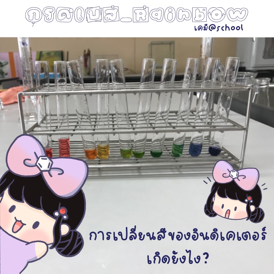 ภาพประกอบไอเดีย กิจกรรมRainbow กับกรดเบส 