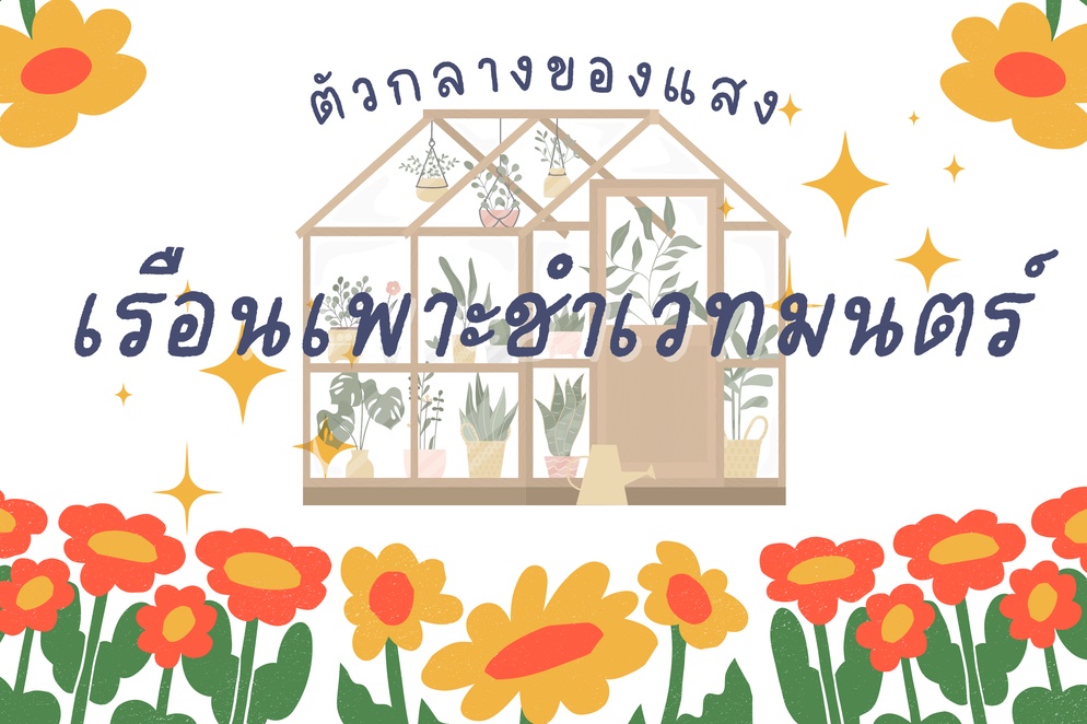 ภาพประกอบไอเดีย ตัวกลางของแสง กับ เรือนเพาะชำเวทมนตร์