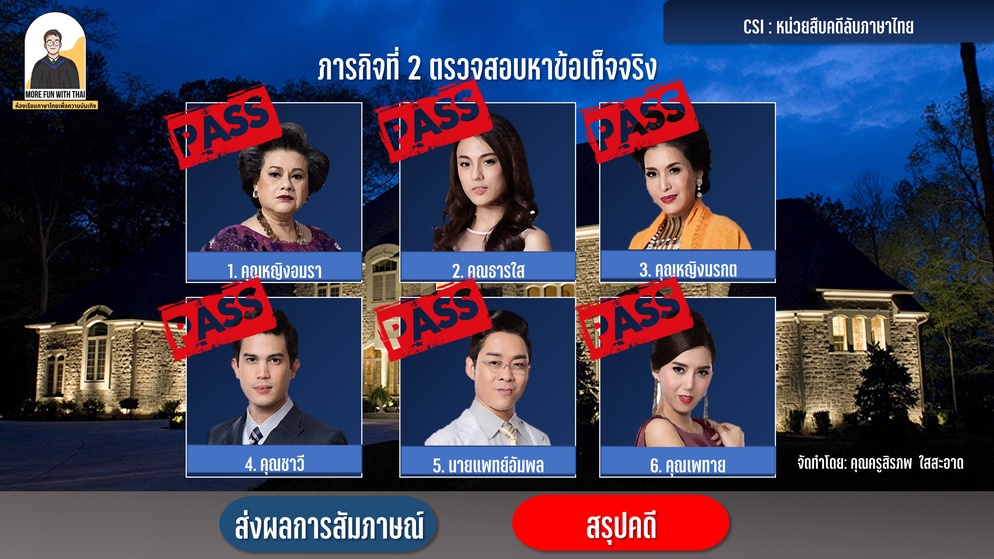 ภาพประกอบไอเดีย พัฒนาการอ่านด้วย "สายลับจับข้อเท็จจริง"