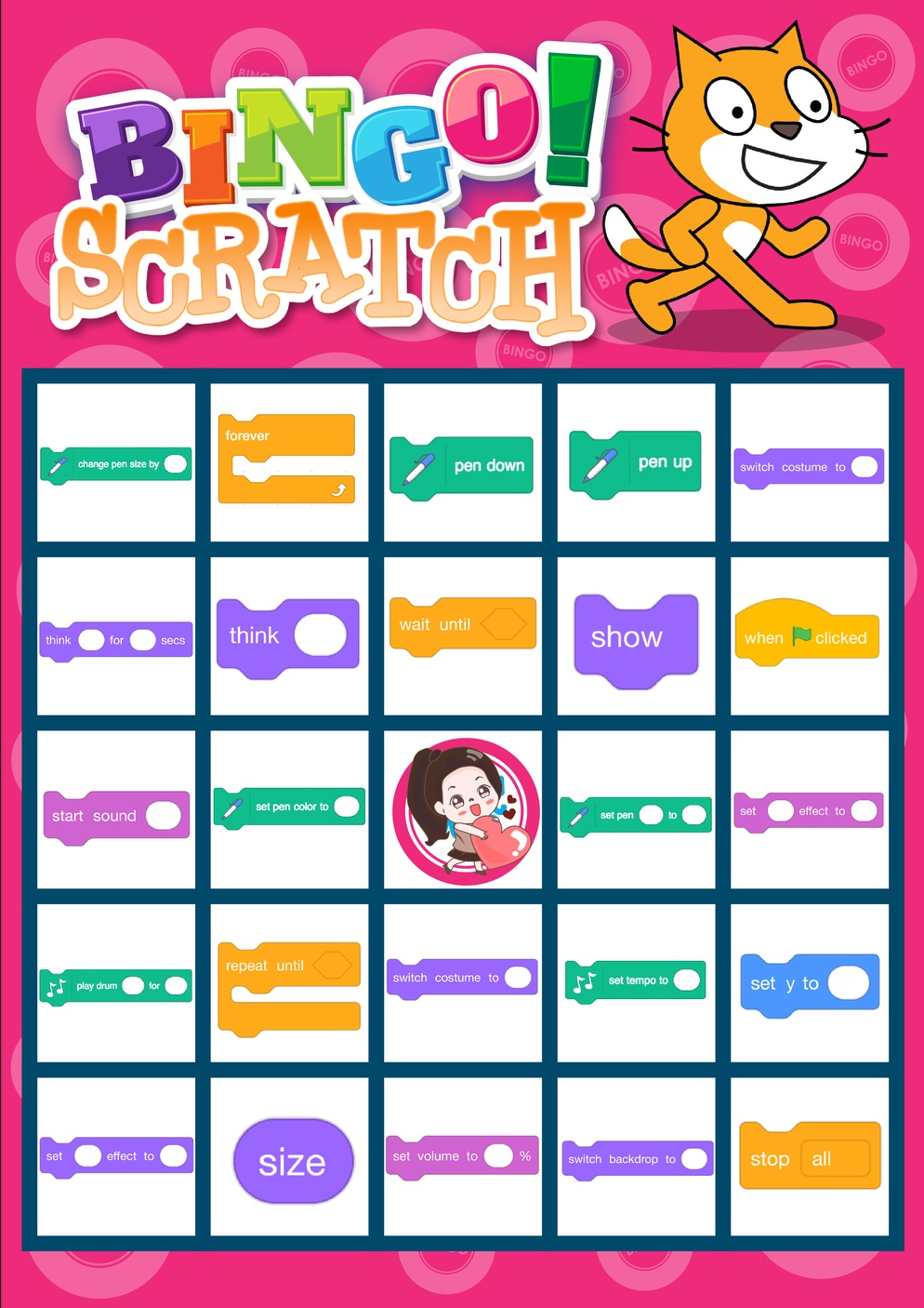 ภาพประกอบไอเดีย BinGo Scratch By krugig