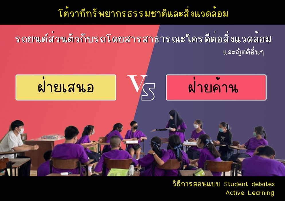 ภาพประกอบไอเดีย ทรัพยากรธรรมชาติและสิ่งแวดล้อม (Student Debates)