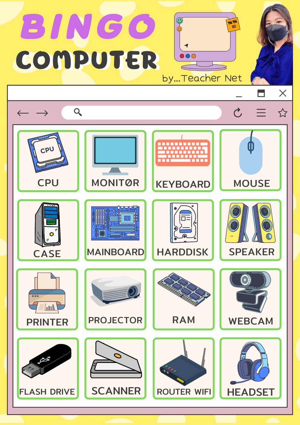 ภาพประกอบไอเดีย Bingo Computer 