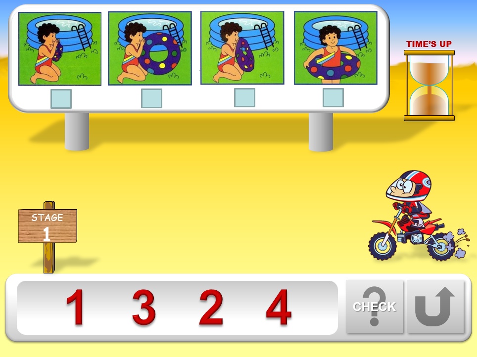 ภาพประกอบไอเดีย เกม powerpoint เรียงลำดับเหตุการณ์