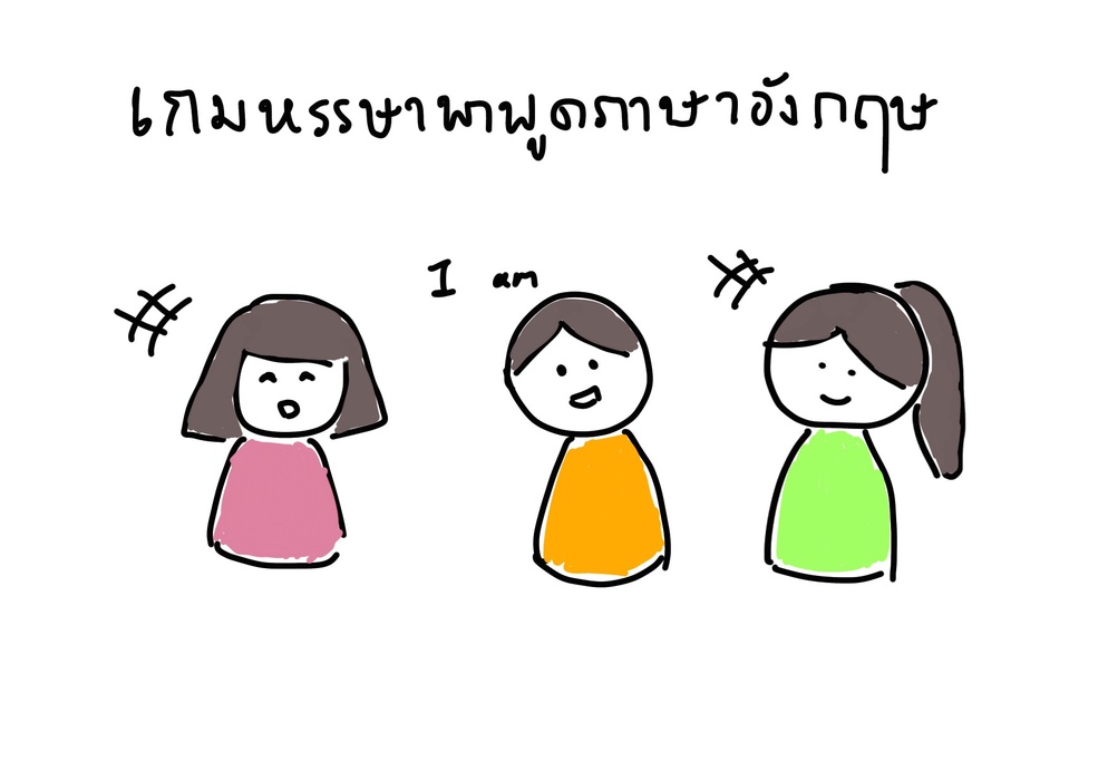 ภาพประกอบไอเดีย เกมหรรษาพาพูดภาษาอังกฤษ