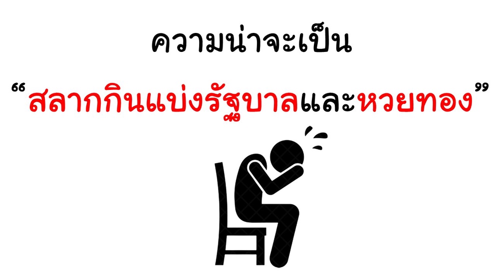 ภาพประกอบไอเดีย สลากกินเเบ่งรัฐบาล+หวยทอง -เเผนการสอนความน่าจะเป็น