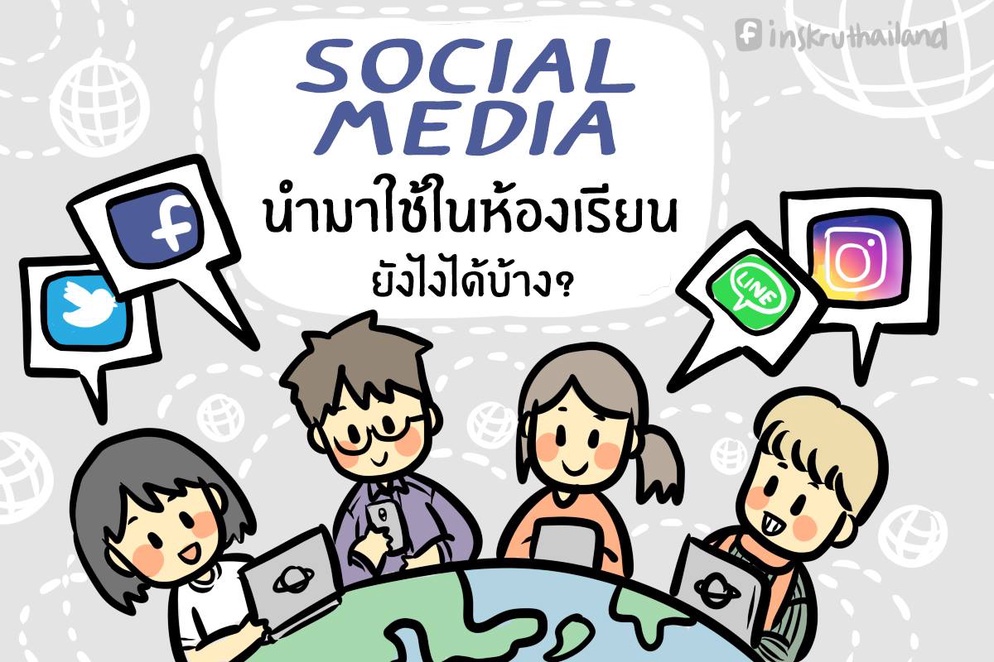 ภาพประกอบไอเดีย SOCIAL MEDIA นำมาใช้ในห้องเรียนยังไงได้บ้าง ?