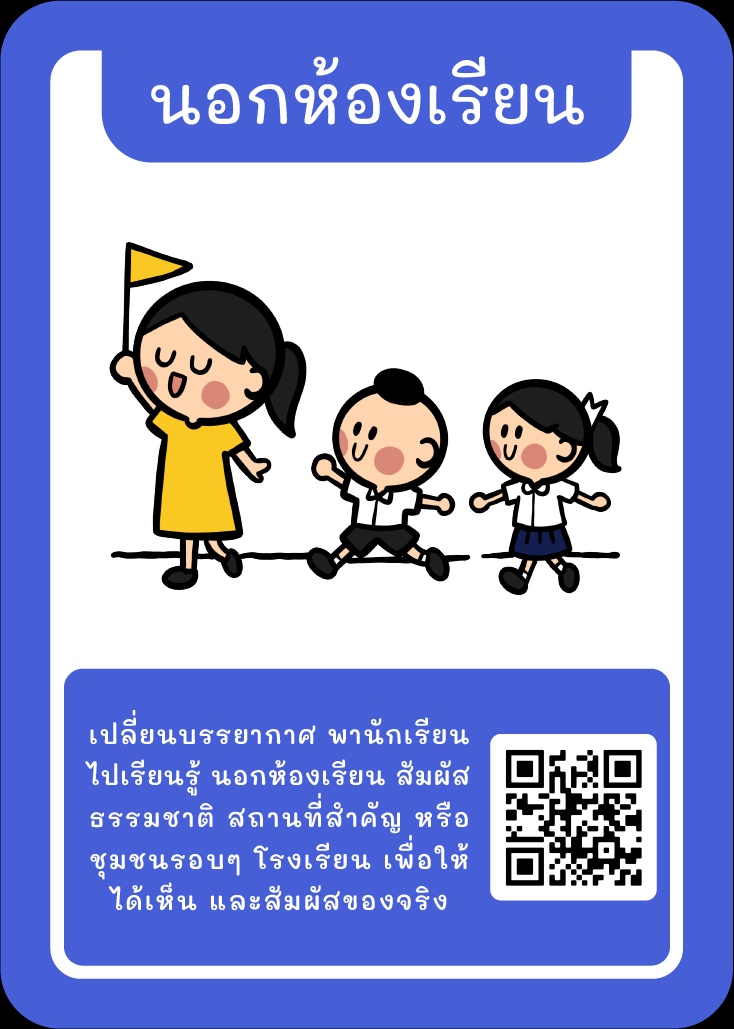 ภาพประกอบไอเดีย Kruator Card: รวมไอเดีย “นอกห้องเรียน”