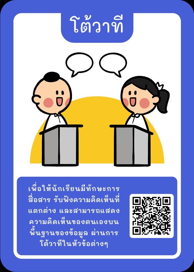 ภาพประกอบไอเดีย Kruator Card: รวมไอเดีย “โต้วาที”