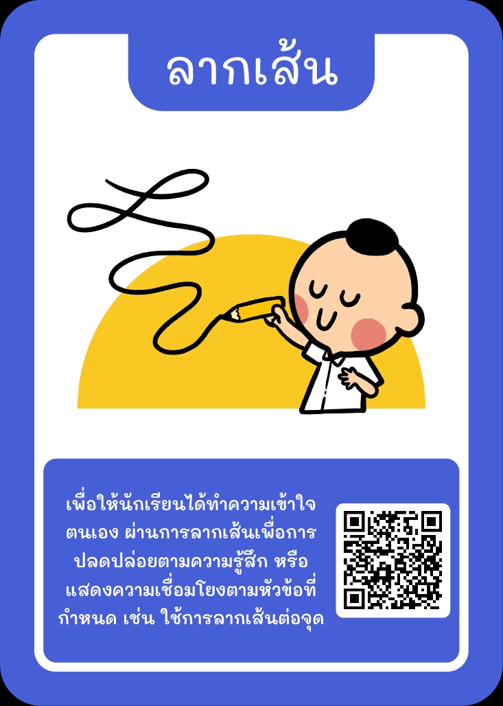 ภาพประกอบไอเดีย Kruator card: รวมไอเดีย “ลากเส้น”