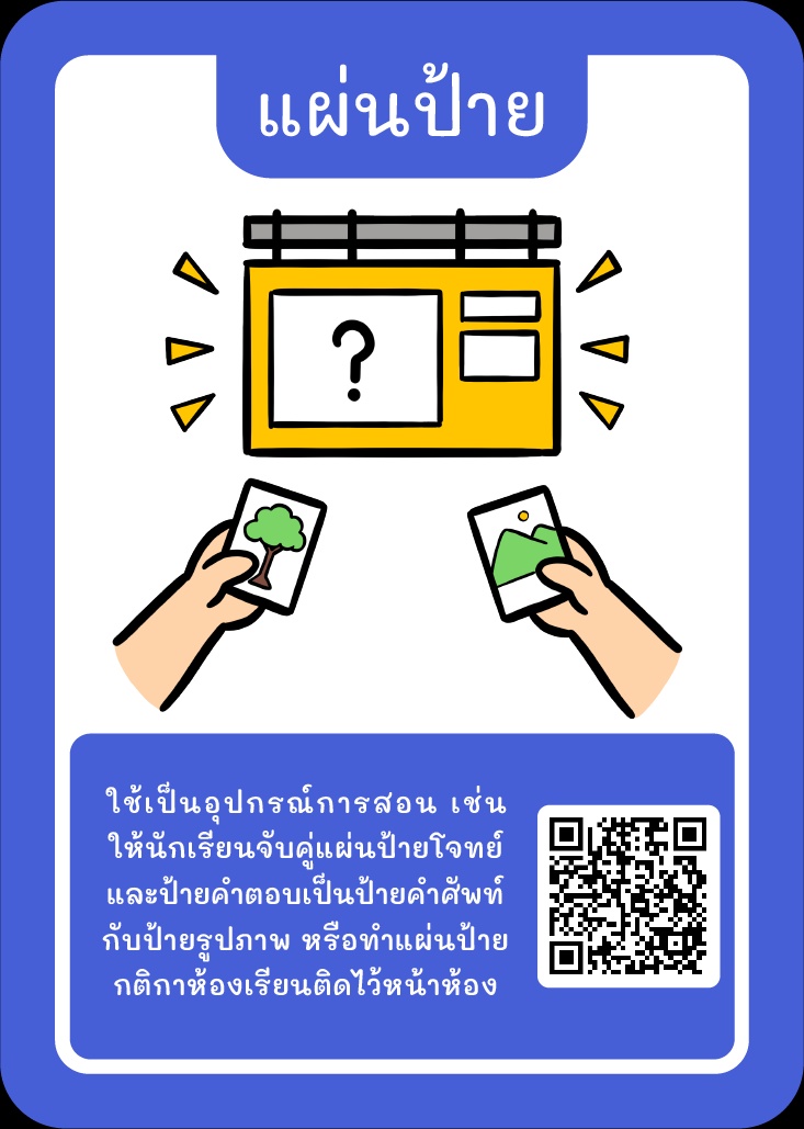 ภาพประกอบไอเดีย Kruator Card : รวมไอเดีย “แผ่นป้าย”