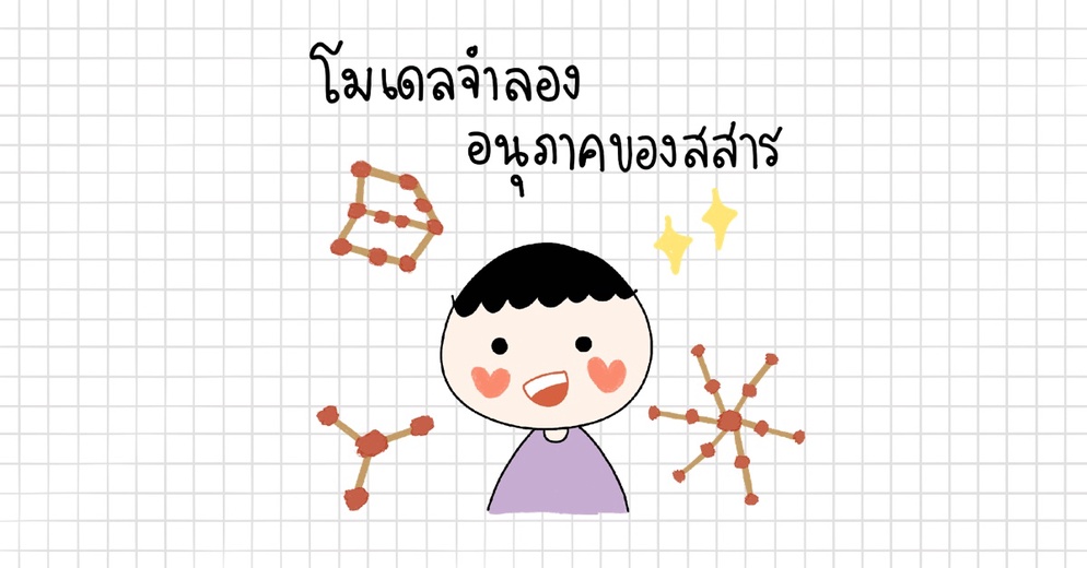 ภาพประกอบไอเดีย มาทำโมเดลจำลองอนุภาคของสสารกันเถอะ!