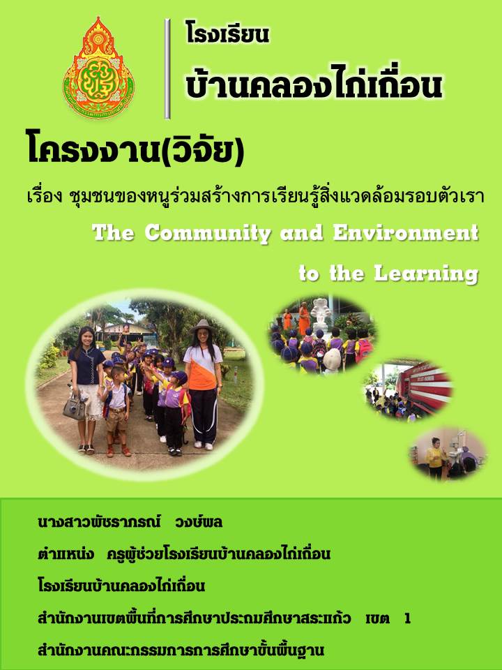 ภาพประกอบไอเดีย ชุมชนของหนูร่วมสร้างการเรียนรู้
