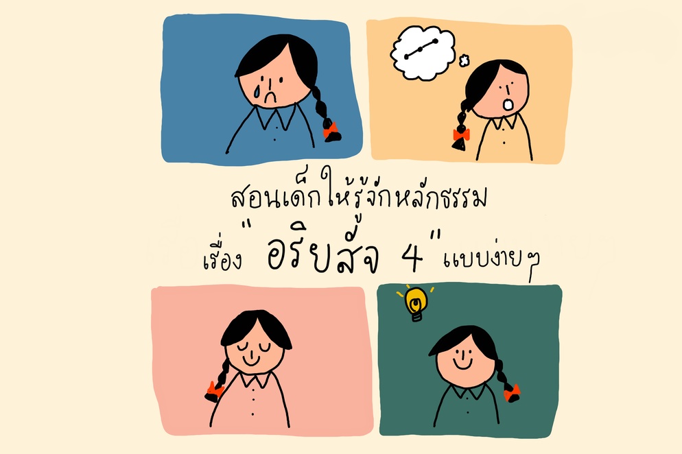 ภาพประกอบไอเดีย สอนเด็กให้รู้จักหลักธรรมเรื่อง อริยสัจ 4 แบบง่าย ๆ 