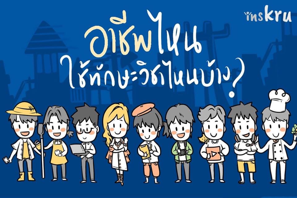 ภาพประกอบไอเดีย อาชีพไหน ใช้ทักษะวิชาไหนบ้าง ?