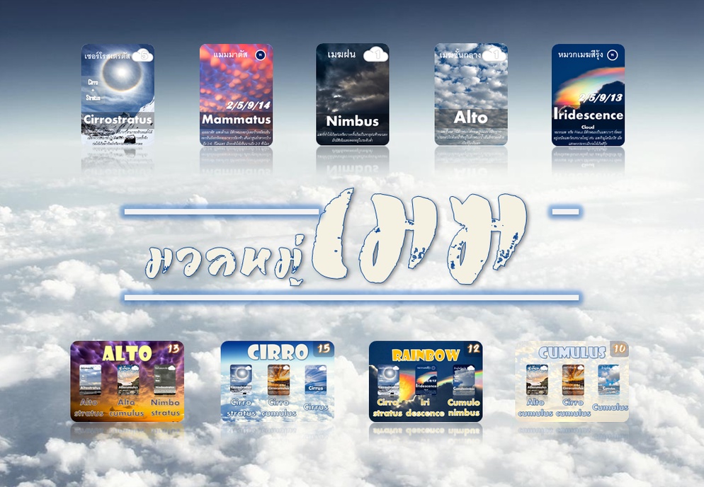 ภาพประกอบไอเดีย การ์ดเกม มวลหมู่เมฆ
