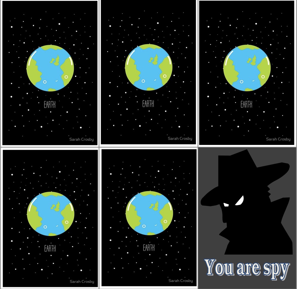 ภาพประกอบไอเดีย บอร์ดเกม  Spyfall Solar System