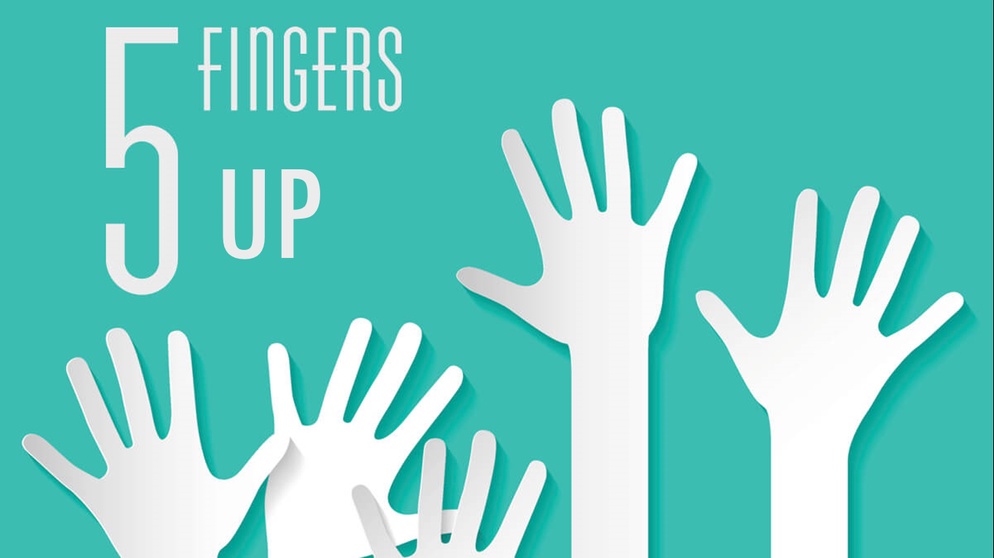 ภาพประกอบไอเดีย Five Fingers Up
