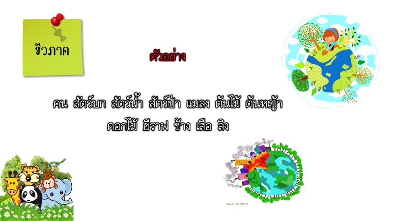 ภาพประกอบไอเดีย โลกนี้ที่ฉันรักษ์