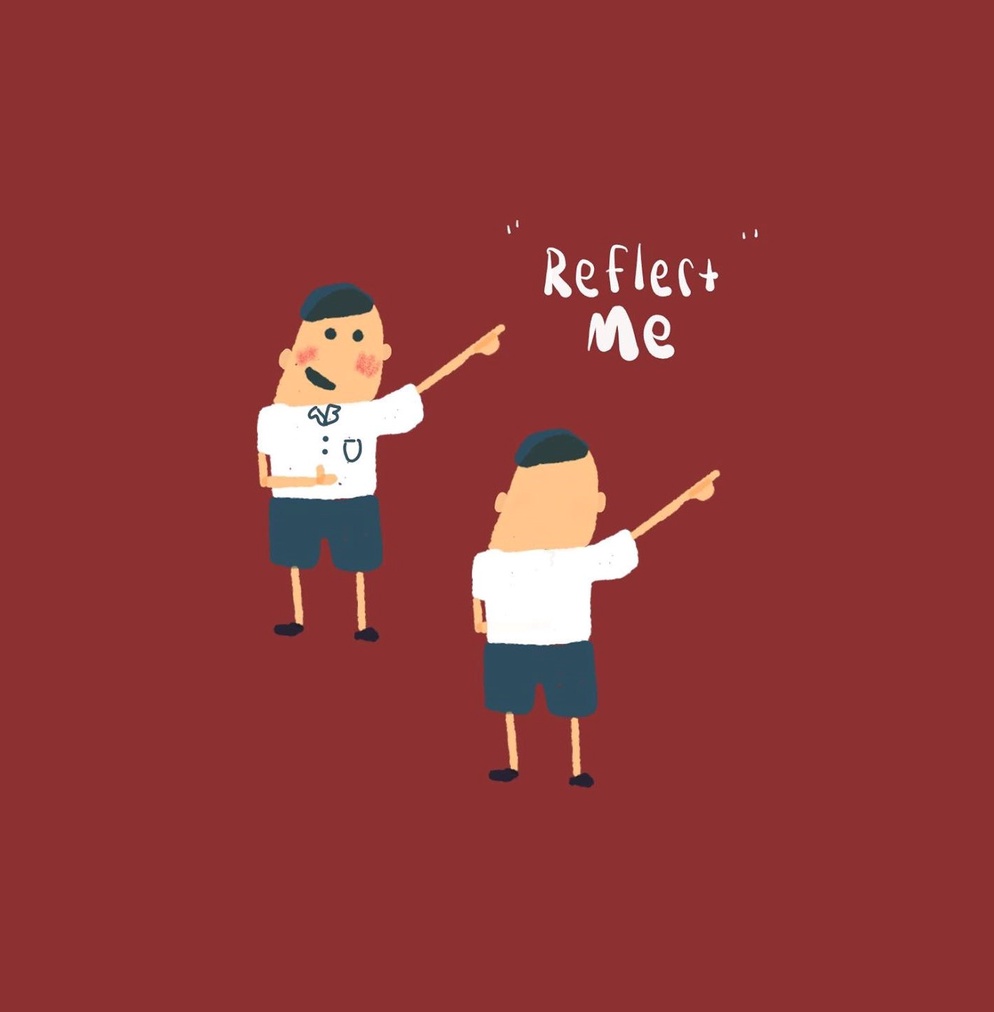 ภาพประกอบไอเดีย Reflect me เป็นกระจกให้เพื่อน