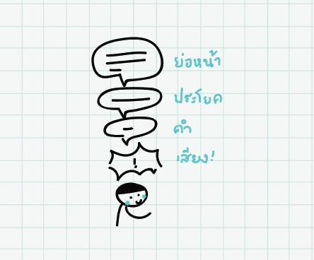 ภาพประกอบไอเดีย ย่อเรื่องให้เหลือเสียง !?!