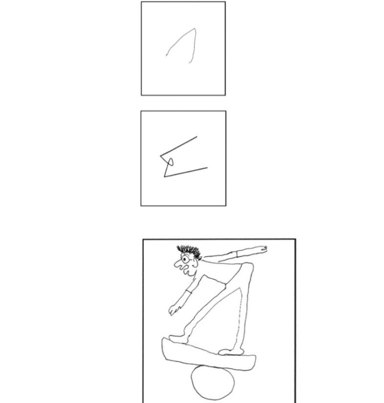 ภาพประกอบไอเดีย ต่อเติมเส้นให้เป็นรูปภาพ (Incomplete Figure)