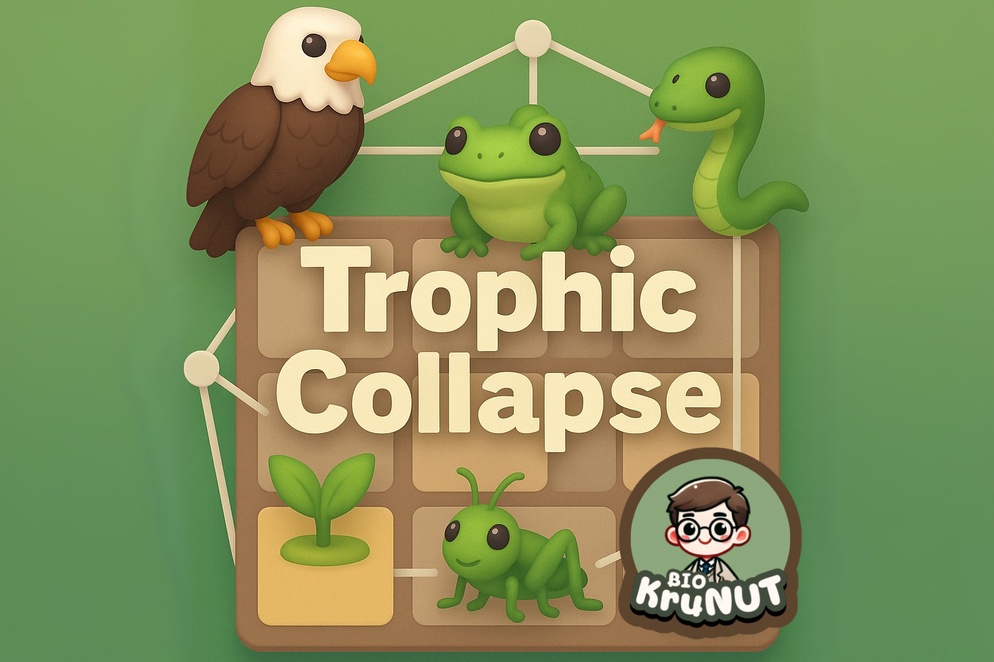 ภาพประกอบไอเดีย Trophic Collapse: เกมจำลองการถ่ายทอดพลังงานในห่วงโซ่อาหาร