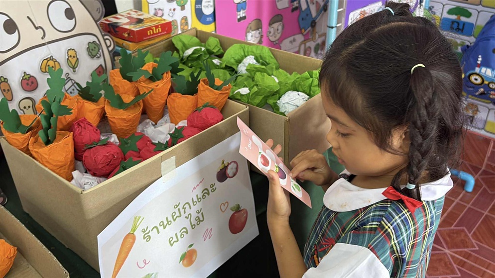 ภาพประกอบไอเดีย การจดจำและรู้ค่าจำนวน 1 - 10 ผ่านกิจกรรม “My Market”