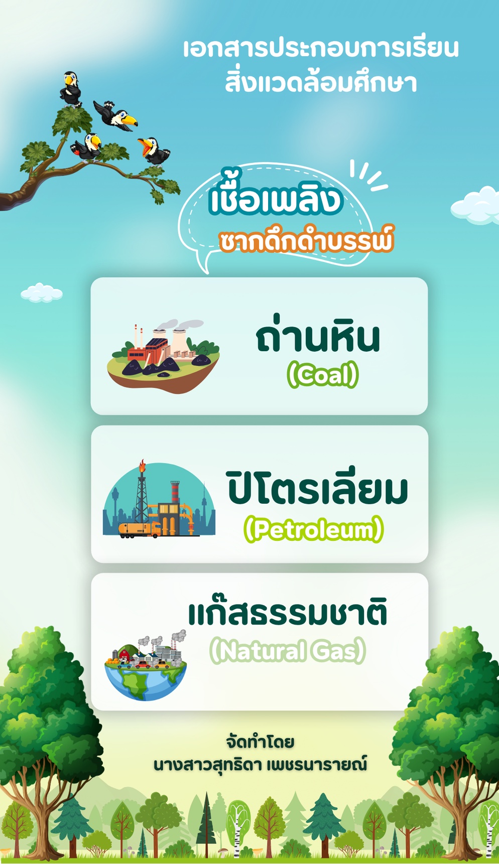 ภาพประกอบไอเดีย E-Book เชื้อเพลิงซากดึกดำบรรพ์