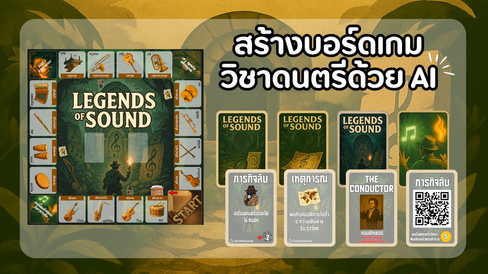 ภาพประกอบไอเดีย สร้างบอร์ดเกมง่าย ๆ ด้วย AI!!