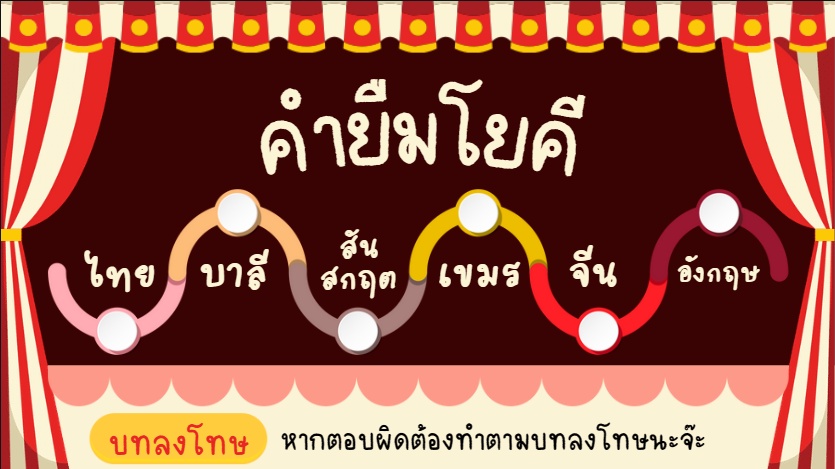 ภาพประกอบไอเดีย คำยืมโยคี