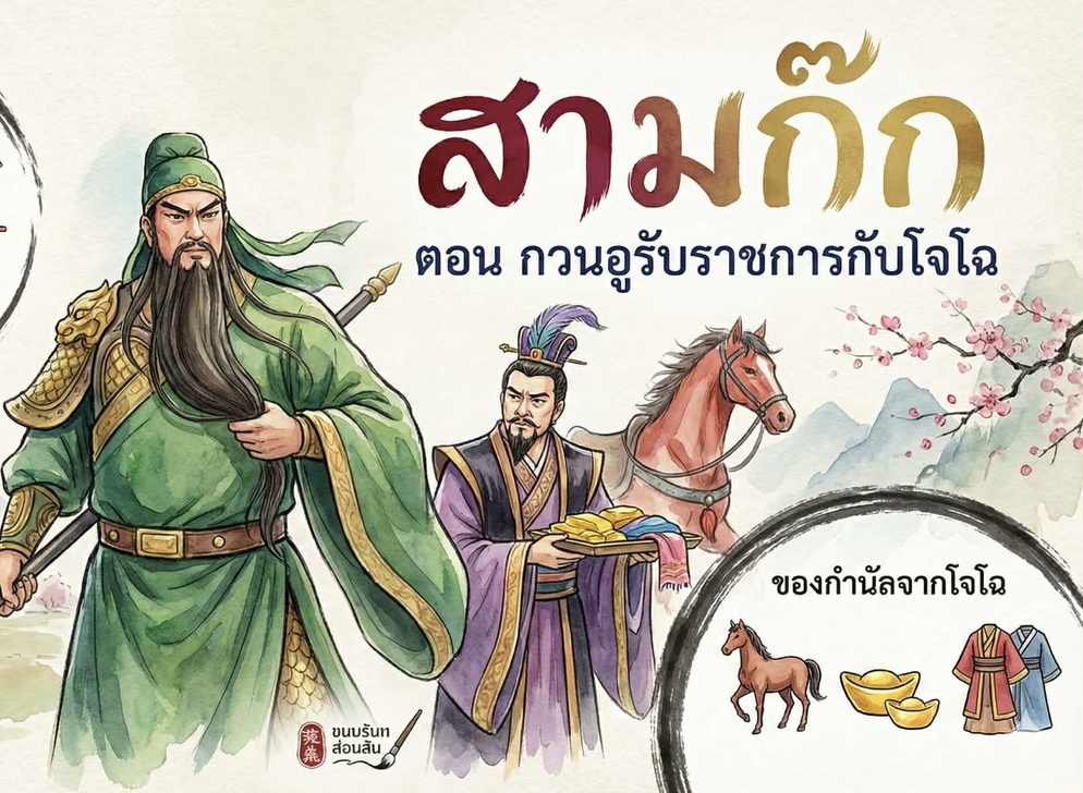 ภาพประกอบไอเดีย สามก๊ก ตอน กวนอูรับราชการกับโจโฉ