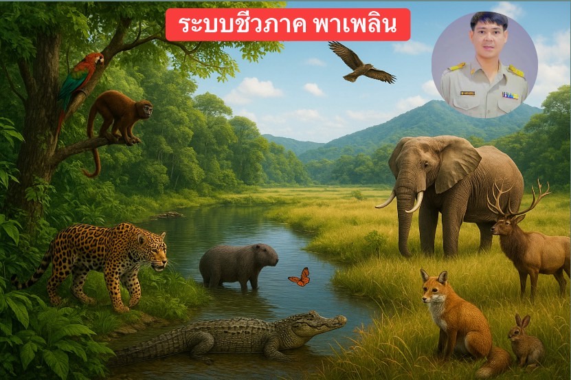 ภาพประกอบไอเดีย ชีวภาค พาเพลิน... (สังคมศึกษา:ภูมิศาสตร์เรื่องระบบชีวะนิเวศ)