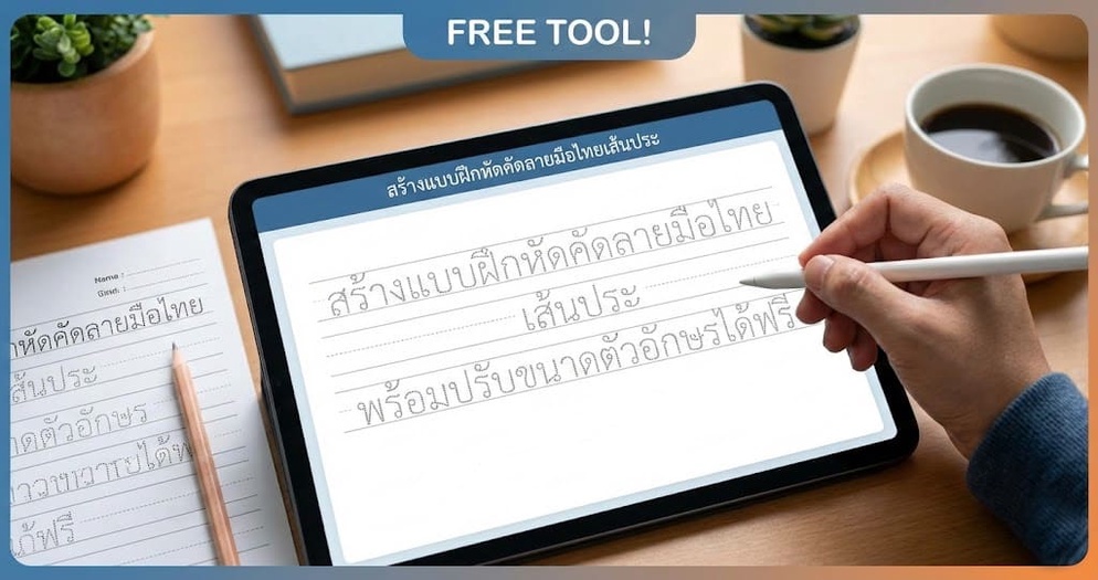 ภาพประกอบไอเดีย แจกเครื่องมือสำหรับ สร้างใบงานเส้นประ สำหรับหัดเขียน