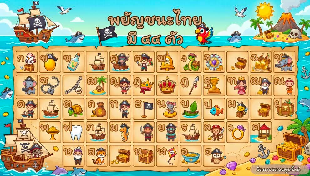 ภาพประกอบไอเดีย แบ่งปันบอร์ดพยัญชนะไทย-สื่อการสอนครูดริ้งค์