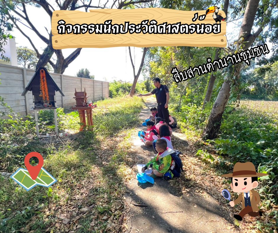 ภาพประกอบไอเดีย "นักประวัติศาสตร์น้อย"เพื่อการเรียนรู้ประวัติศาสตร์ชุมชน