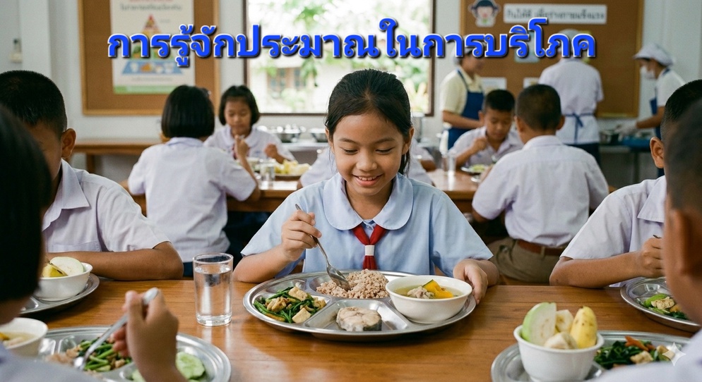 ภาพประกอบไอเดีย โภชเนมัตตัญญุตา การรู้จักประมาณในการบริโภค